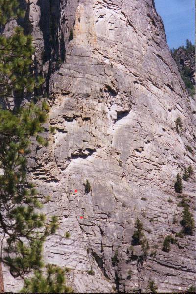 Kletterer am Drip Buttress