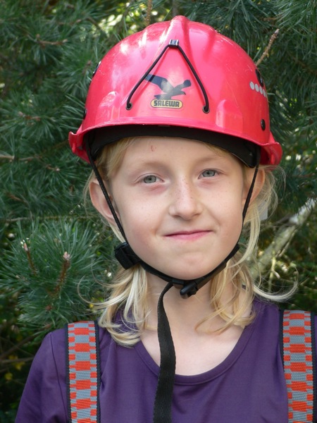 Analina Posson vor dem Start